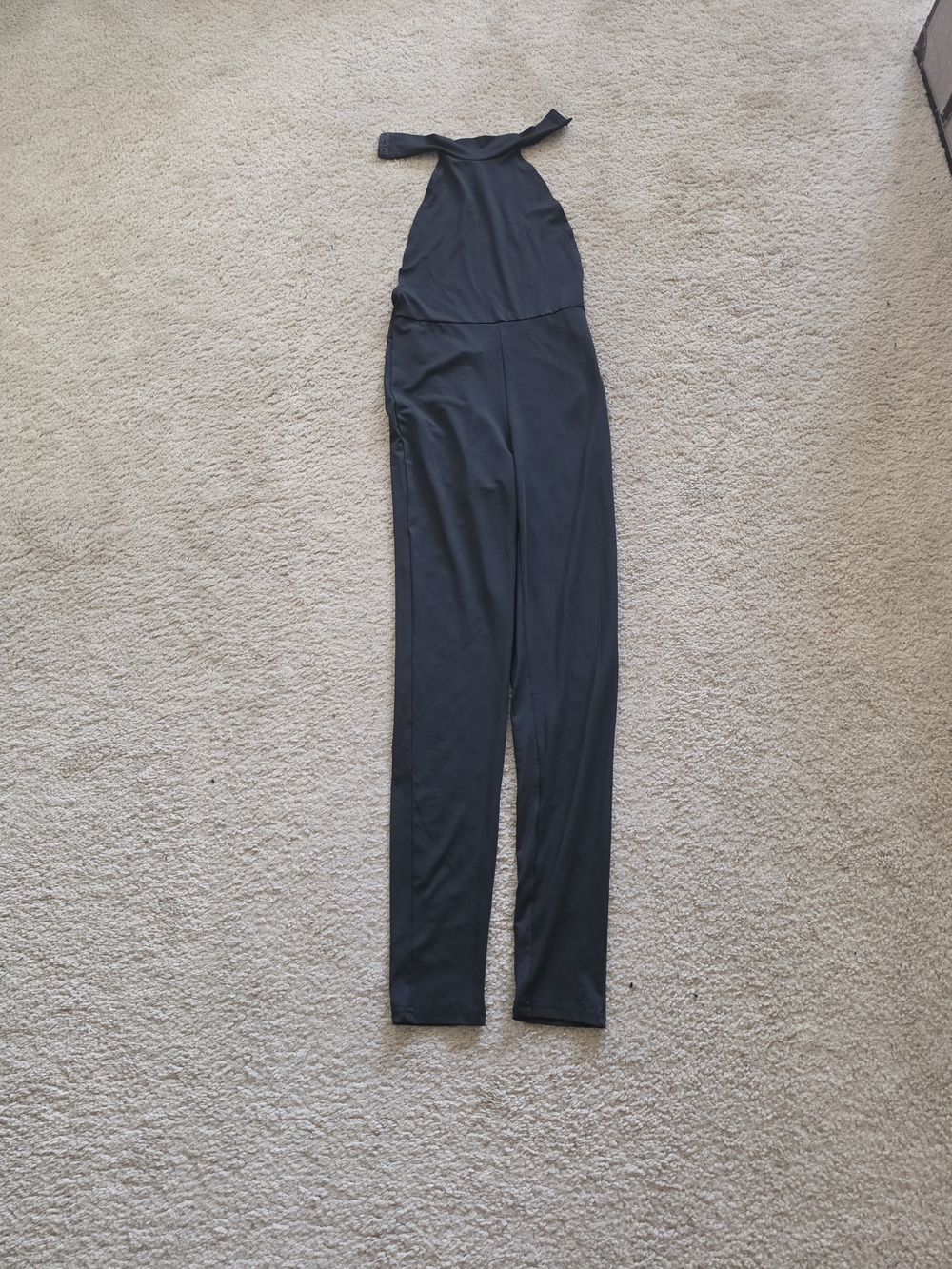 Black Halter-Neck Slim Jumpsuit